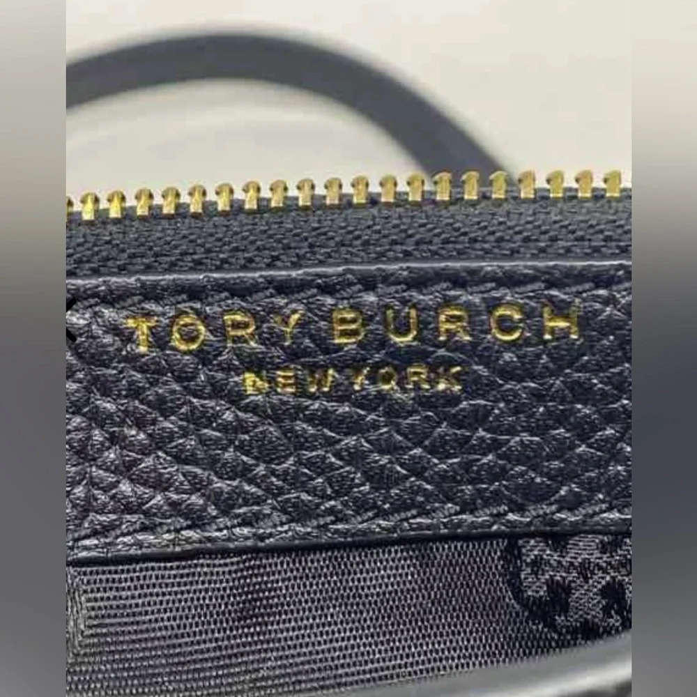 Tory Burch Black Crossbody Bag with Gold Logo - Picture 5 of 14